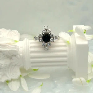 Sortija Vintage Zafiro y Diamantes