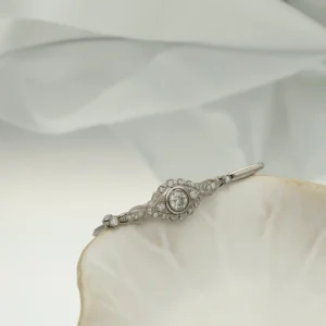 Pulsera Art Déco Platino