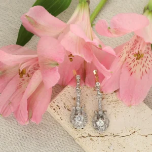 Pendientes Colgantes con Diamantes