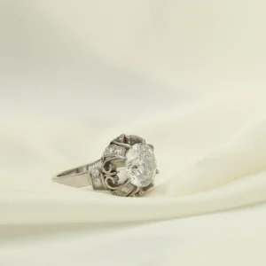 Anillo de Compromiso Platino con Diamante