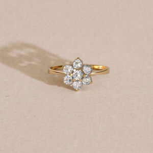 Sortija Motivo Floral Vintage