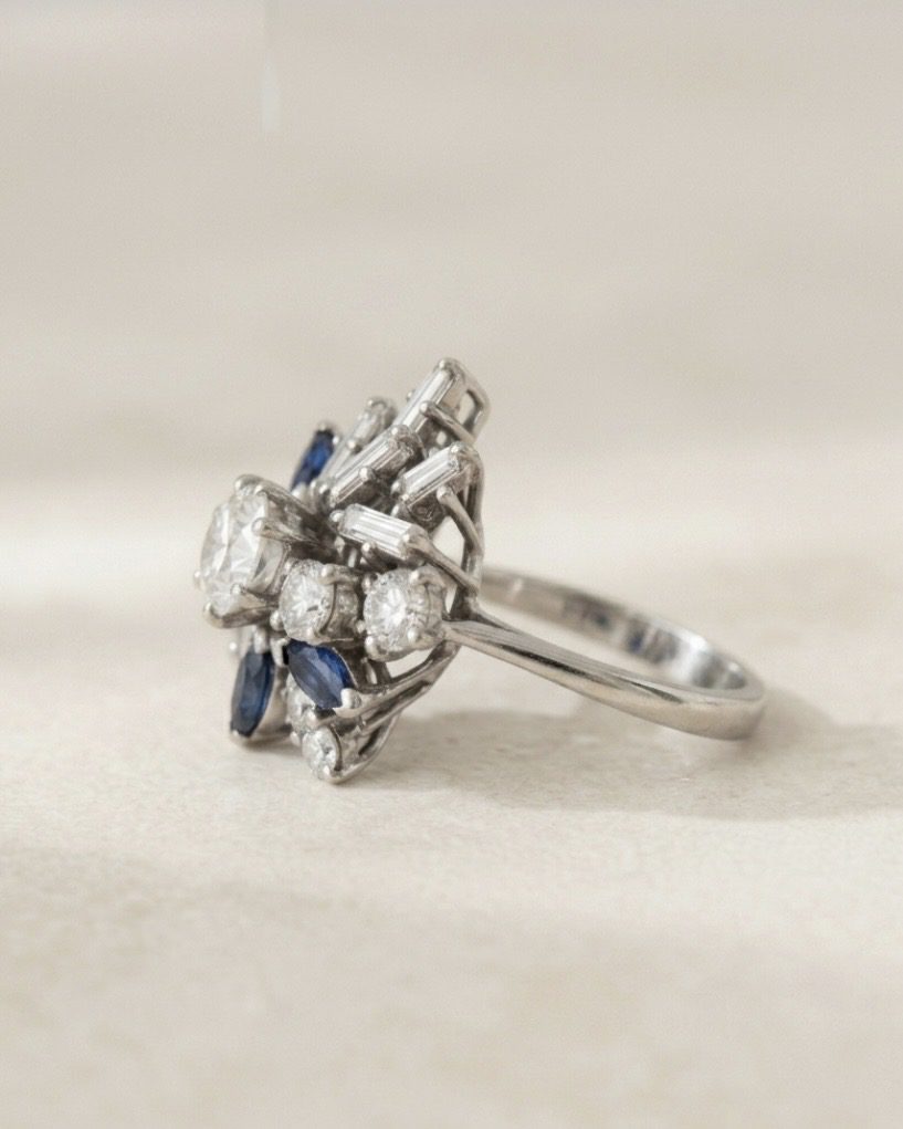 Anillo de Cóctel estilo Cluster - Imagen 2