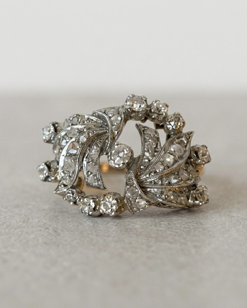 Anillo Art Nouveau Diamantes